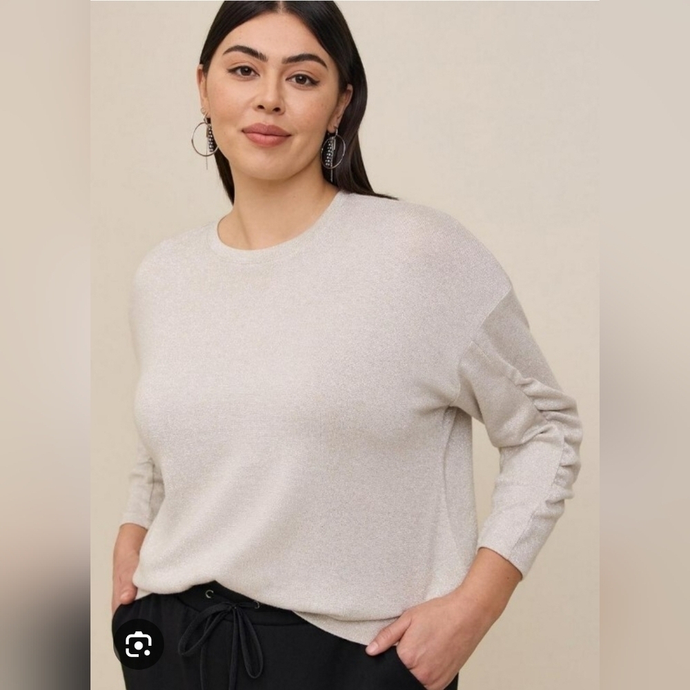 Torrid Silver Sparkle Sweater